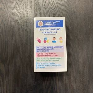 Level Up RN Pediatric Nursing Flashcards